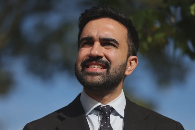 New York mayoral candidate Zohran Mamdani at an event Sept. 17