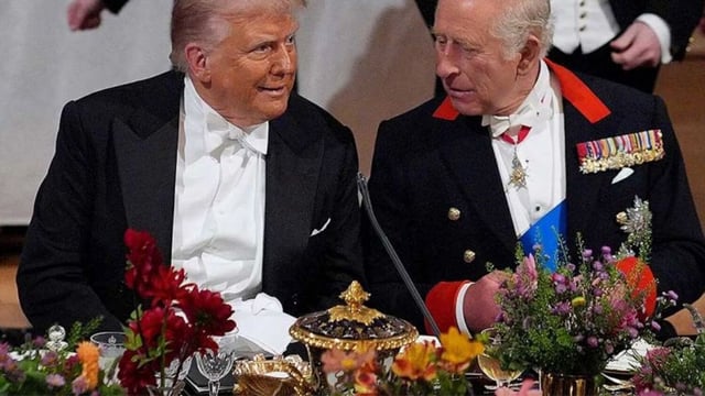 Donald Trump y Carlos III (Windsor - Reino Unido) 