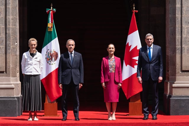 Tras el acto protocolario, ambos líderes sostendrán una reunión de trabajo junto con integrantes de sus gabinetes.  Foto: Gobierno de México.