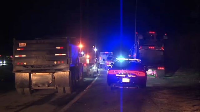 CHP officers investigate a fatal accident along Highway 4 in Martinez. (Sept. 17, 2025)