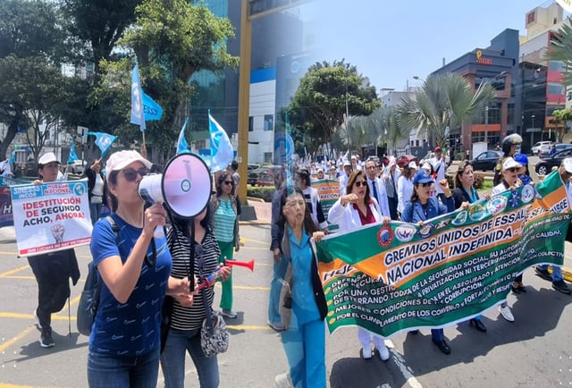 EsSalud declara ilegal huelga de trabajadores y anuncia que contratará nuevo personal: sindicatos buscan respaldo internacional