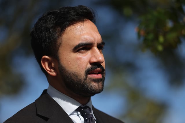 New York mayoral candidate Zohran Mamdani can be seen attending a news conference in the Bronx where he was endorsed by Assembly Speaker Carl Heastie on September 17, 2025, in New York City. (Photo by Spencer Platt/Getty Images)