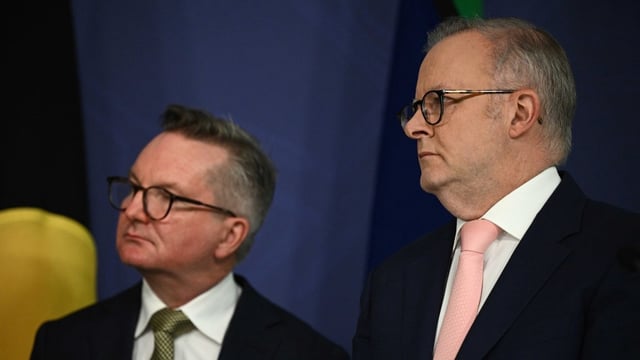 Climate Change Minister Chris Bowen and Prime Minister Anthony Albanese (Image: AAP/Dan Himbrechts)