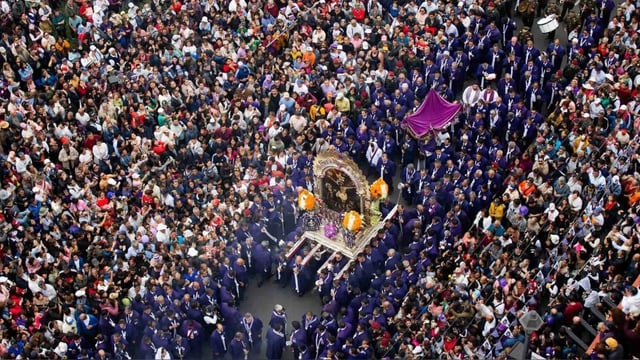 La procesión se realizará el sábado 4 de octubre desde el mediodía por las avenidas Tacna y Emancipación y los jirones Chancay y Conde de Superunda.
