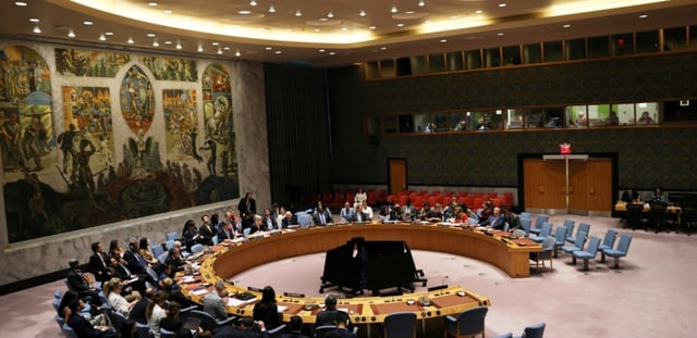 Le Conseil de sécurité de l'ONU, réuni le 18 septembre 2025 à New York, aux Etats-Unis