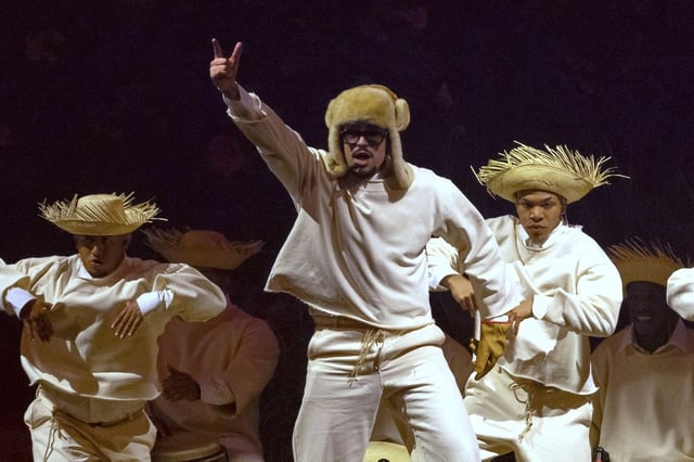 Bad Bunny, durante uno de sus conciertos en el Coliseo de San Juan, en Puerto Rico.