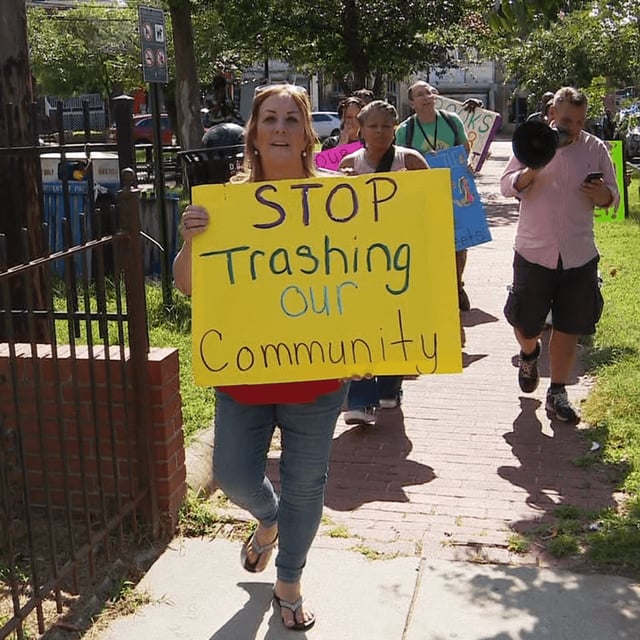 Residents of the Fairlawn neighborhood in Southeast DC took part in a crime walk Monday afternoon, after recent shootings. (7News)