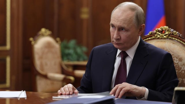 El presidente ruso, Vladímir Putin, en el Kremlin, en Moscú.