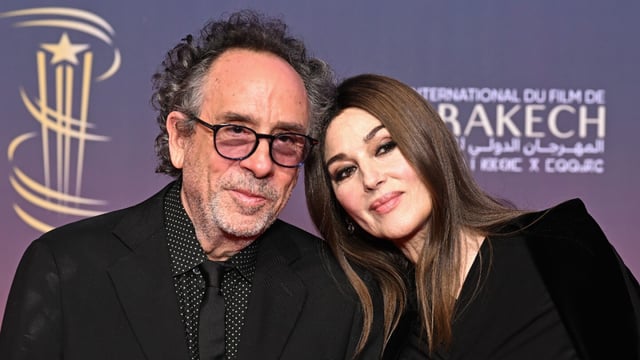 Tim Burton y Monica Bellucci terminan su relación de tres años