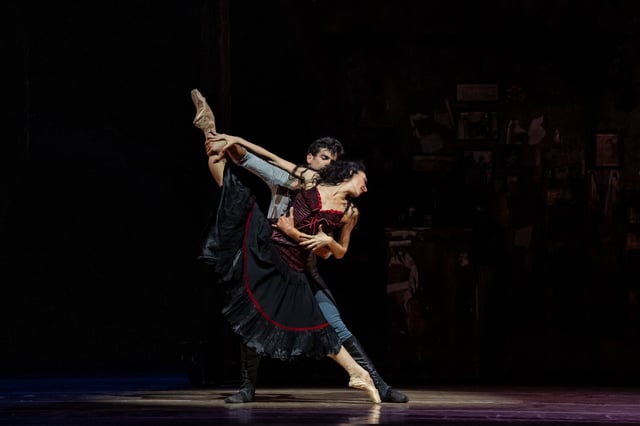 Victoria Jaiani and Alberto Velazquez in “Carmen” by the Joffrey Ballet at the Lyric Opera House. (Cheryl Mann)