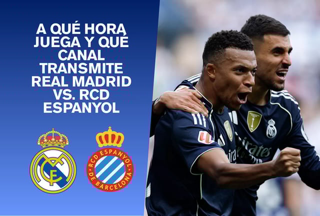 Real Madrid y Espanyol se enfrentan hoy en LaLiga 2025. En la foto, el Santiago Bernabéu se prepara para recibir el encuentro. | Crédito: realmadrid.com / Composición Mag