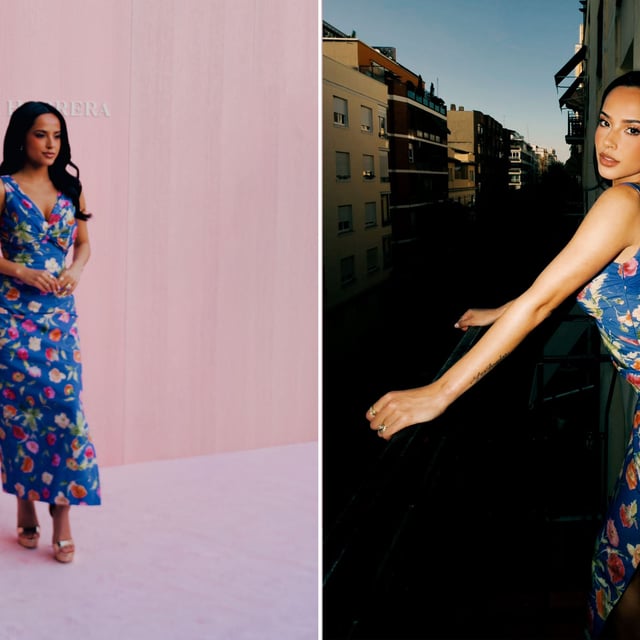 Promo image for Who What Wear story with Becky G documenting her experience at the Caroline Herrera Spring Summer 2026 show. 