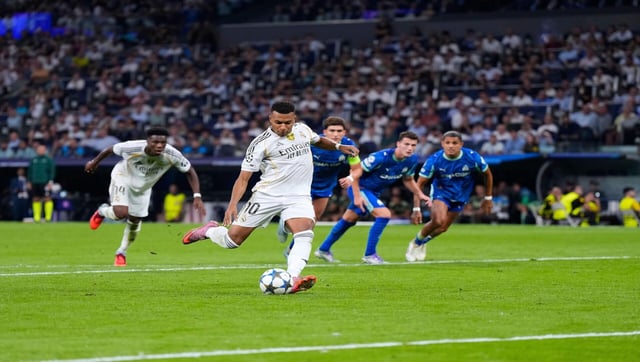 Los merengues vienen de ganar en Champions y buscarán seguir como líderes en el duelo Real Madrid vs Espanyol (Crédito: Alamy Stock Photo). 