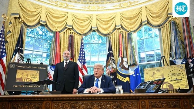 US President Donald Trump speaks before signing an executive order in the Oval Office at the White House in Washington, DC, on September 19, 2025.