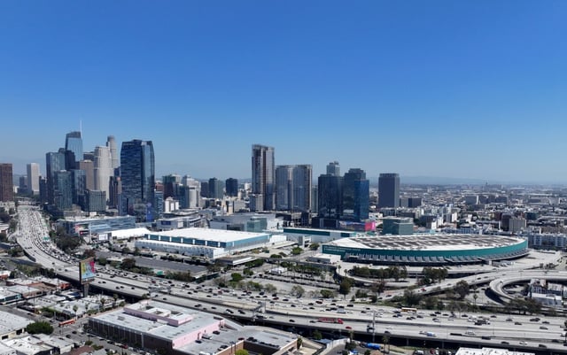 The Los Angeles Convention Center in downtown Los Angeles on Wednesday, April 9, 2025. The Los Angeles City Council is discussing whether to move forward with a phased expansion of the Los Angeles Convention Center. The project, first proposed in 2015, aims to modernize and expand the venue to help the city better compete for major events and conventions. (Photo by Dean Musgrove, Los Angeles Daily News/SCNG)