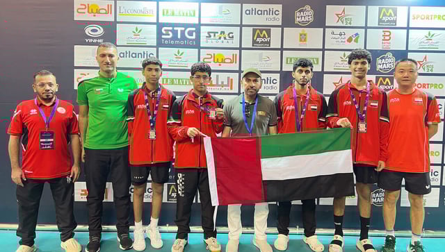 9 ميداليات لمنتخب كرة الطاولة في البطولة العربية