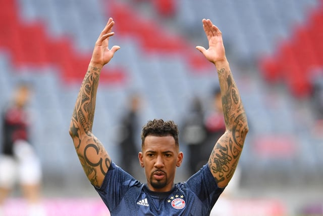 Soccer Football - Bundesliga - Bayern Munich v VfB Stuttgart - Allianz Arena, Munich, Germany - March 20, 2021 Bayern Munich's Jerome Boateng during the warm up before the match Pool via REUTERS/Andreas Gebert/File Photo