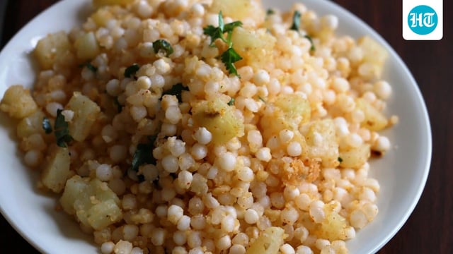 Sabudana khichdi is a popular Indian dish made from tapioca pearls (sabudana) and is often consumed during Navratri fasting periods. It's a nutritious and filling option.