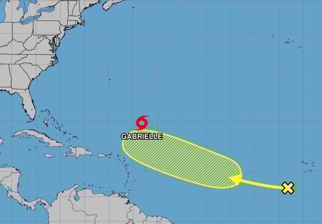 The tropical outlook as of 8 a.m. Saturday, Sept. 20, 2025. (NHC)