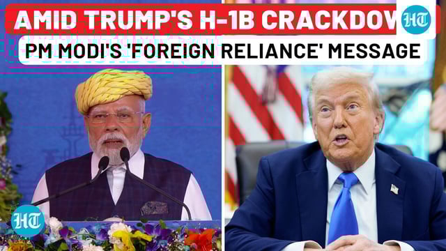 PM Modi's Big 'Foreign Reliance' Warning Amid US' New $100,000 H-1B Visa, Tariff Moves | Donald Trump | India