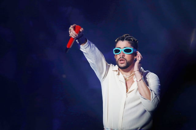 Bad Bunny performs during his concert, "Un Verano Sin Ti"  at Coliseo de Puerto Rico José Miguel Agrelot on July 28, 2022 in San Juan, Puerto Rico.
