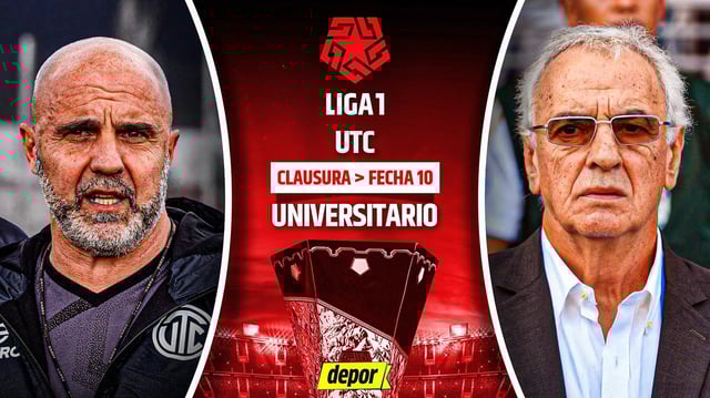 Universitario y UTC se enfrentan por el Torneo Clausura 2025. (Diseño: Christian Marlow)