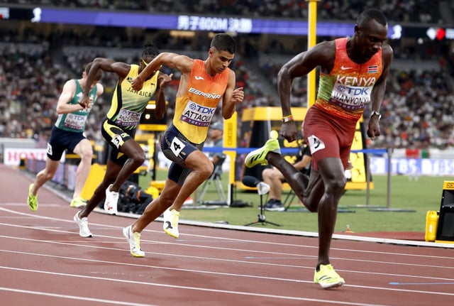 Attaoui, quinto, sin premio en la final de 800 en la que se veía "ganador"