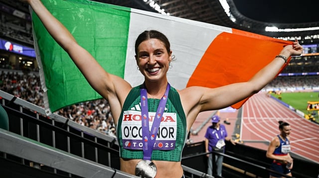 O’Connor shattered the Irish record in winning silver