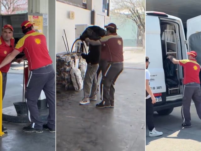 El polémico video que subió una estación Shell de Entre Ríos a sus redes sociales.