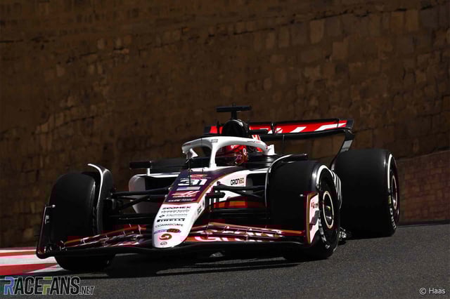 Esteban Ocon, Haas, Baku City Circuit, 2025
