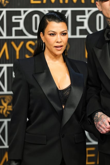 Kourtney Kardashian attends the 75th Primetime Emmy Awards. 