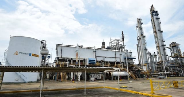 El Complejo Petroquímico Cosoleacaque, donde resultaron lesionados el día de ayer 19 de septiembre, cinco trabajadores de Pemex. Foto: Cuartoscuro