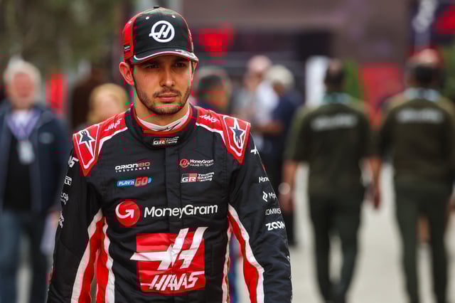 Esteban Ocon of France and Haas F1 Team walks in the paddock during qualifying ahead of the F1 Grand Prix of Azerbaijan at Baku City Circuit on September 20, 2025 in Baku, Azerbaijan.