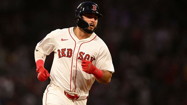 Jul 9, 2025; Boston, Massachusetts, USA; Boston Red Sox outfielder Wilyer Abreu (52) runs the bases after hitting a two-run home run against the Colorado Rockies during the fifth inning at Fenway Park. Mandatory Credit: Brian Fluharty-Imagn Images