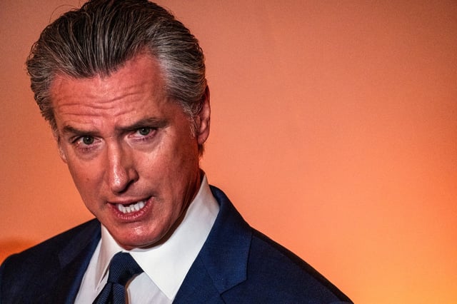 California Governor Gavin Newsom hosts a press conference and signs a slew of climate initiative bills at the Academy of Sciences, Friday, Sept. 19, 2025, in San Francisco.
