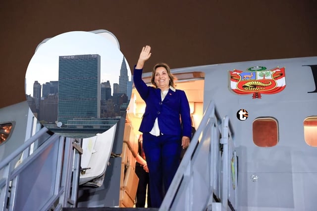 Dina Boluarte viaja a Asamblea de la ONU con cinco ministros