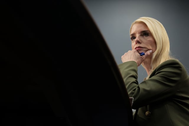 Attorney General Pam Bondi testifies before the House Committee on Appropriations at the Capitol on June 23, 2025.