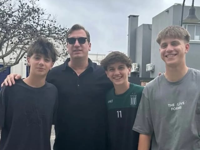 Así fue el reencuentro de Maxi López con sus hijos tras llegar a la Argentina para participar en Masterchef