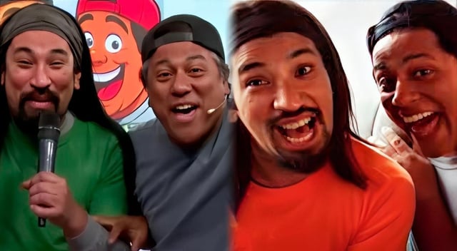 Aldo Miyashiro y Emilram Cossío RECREAN emotivo reencuentro entre ‘Caradura’ y ‘El Nene’ de la serie 'Misterio'