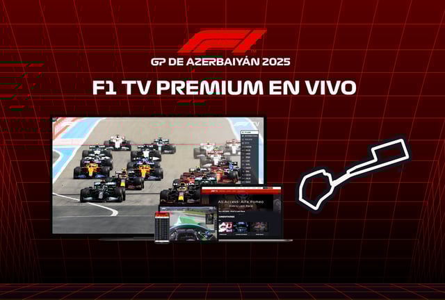 Sigue el streaming de la F1. Descubre cómo seguir EN VIVO el GP de Azerbaiyán 2025 por F1 TV Online desde Estados Unidos. | Crédito: formula1.com / Composición Mag