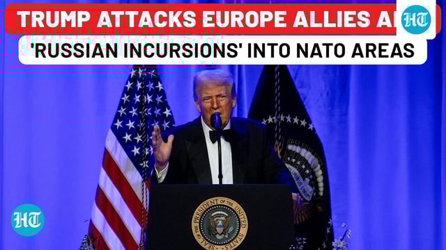 Trump attacks Europe allies amid 'Russian incursions' into NATO airspace