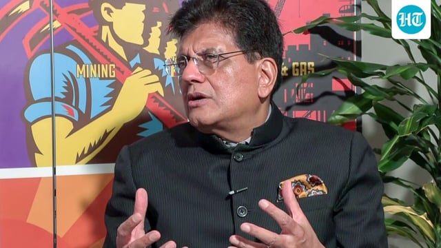 Abu Dhabi, Sep 18 (ANI): Union Minister of Commerce & Industry, Piyush Goyal, speaks to the media, in Abu Dhabi on Thursday. (ANI Video Grab)
