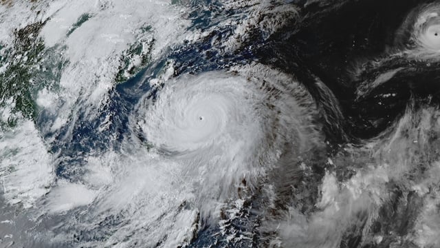 Satellite image of Super Typhoon Ragasa at 08:30 UTC on September 21, 2025. Credit: JMA/Himawari-9, RAMMB/CIRA, The Watchers