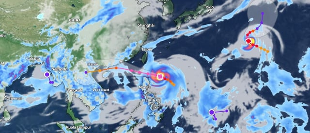 Taiwán emite una alerta marítima ante la proximidad del supertifón Ragasa