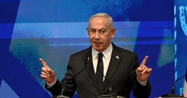 Israeli Prime Minister Benjamin Netanyahu at the Foreign Ministry in Jerusalem. EPA