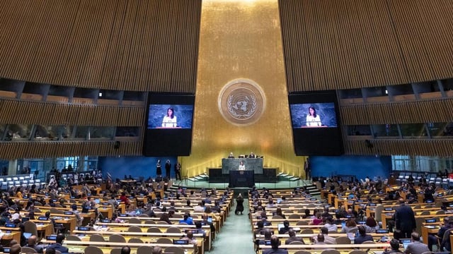 La Asamblea General de la ONU abre su sesión 2025 con foco en Gaza y el futuro de Palestina.


