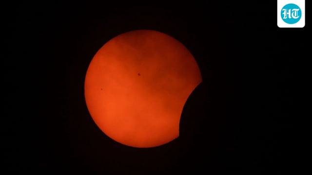Those in southern New Zealand are in the best position to view the solar eclipse with as much as 70 per cent of the Sun’s surface covered. AP/PTI(AP04_08_2024_000288A)