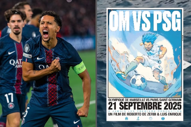 La liga francesa reprogramará el encuentro entre Olympique de Marsella y el PSG tras alerta de inundaciones. (Fotos: @psg / @olympiquedemarseille)