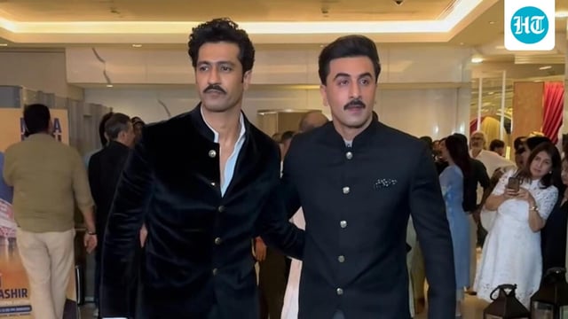 Ranbir Kapoor and Vicky Kaushal arrived at the venue together.