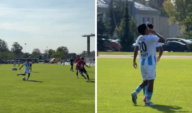 Joao Grimaldo sigue 'endiablado' en Letonia: delantero peruano marcó golazo y encaminó el triunfo 3-2 de Riga FC